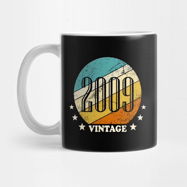 Vintage retro born in 2009 birth year gift by Inyourdesigns